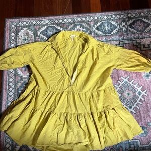Free People Yellow Mini Dress